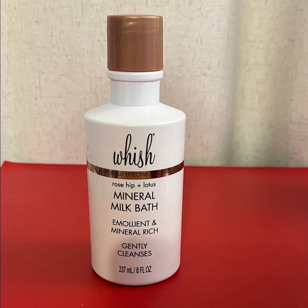 Whish Rose Hip & Lotus Mineral Milk Bath Soak - Hydrating & Moisturizing Milk